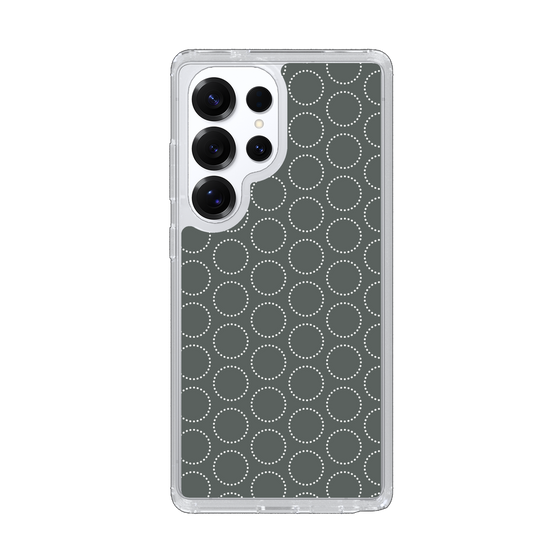 Slim Protection Case［ Dot Circle - Gray ］