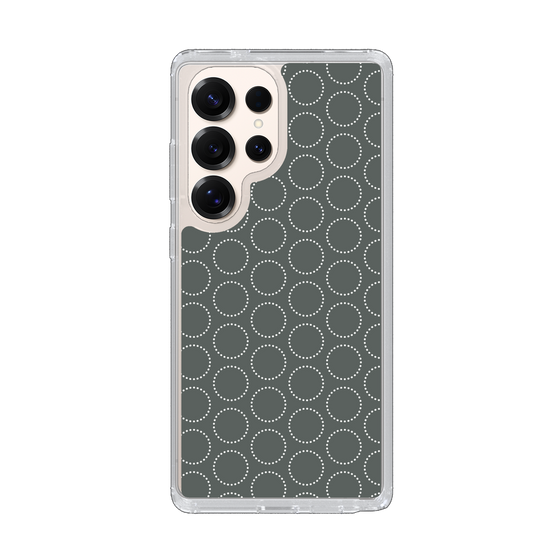 Slim Protection Case［ Dot Circle - Gray ］