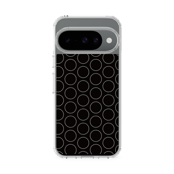 Slim Protection Case［ Dot Circle - Black ］