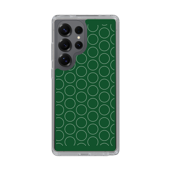 Slim Protection Case［ Dot Circle - Green ］