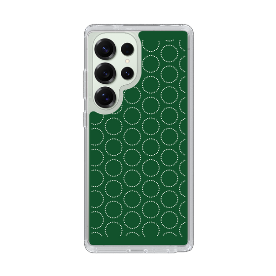 Slim Protection Case［ Dot Circle - Green ］