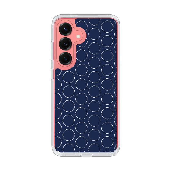 Slim Protection Case［ Dot Circle - Navy ］
