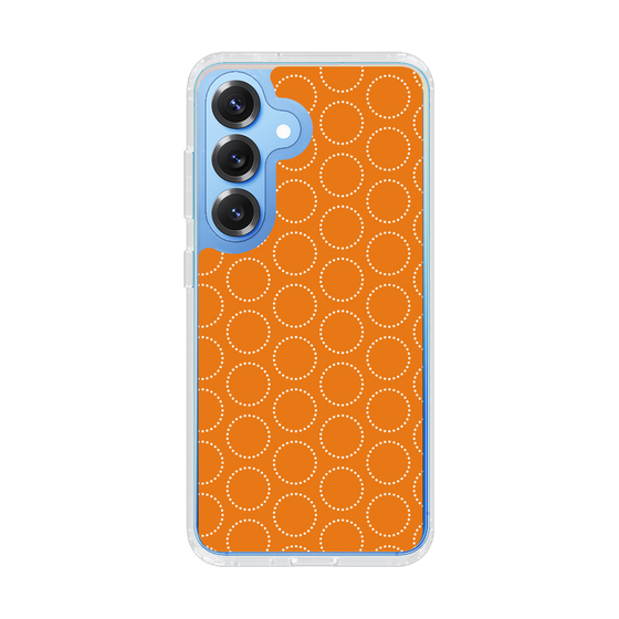 Slim Protection Case［ Dot Circle - Orange ］