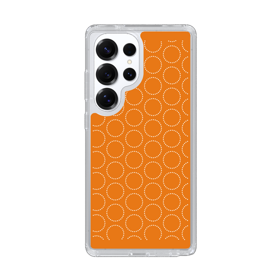 Slim Protection Case［ Dot Circle - Orange ］