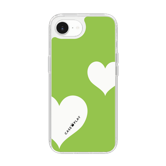 Slim Protection Case［ Two Hearts - Green ］