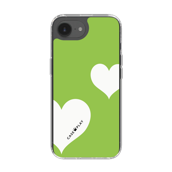 Slim Protection Case［ Two Hearts - Green ］