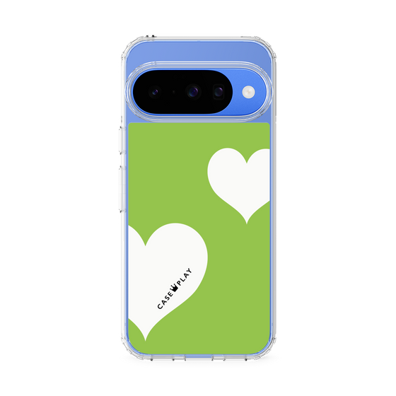Slim Protection Case［ Two Hearts - Green ］