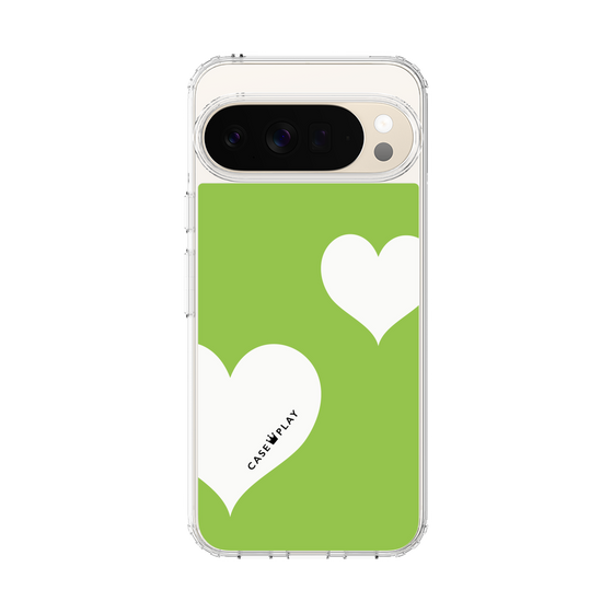 Slim Protection Case［ Two Hearts - Green ］