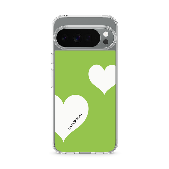 Slim Protection Case［ Two Hearts - Green ］