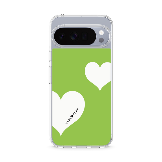 Slim Protection Case［ Two Hearts - Green ］