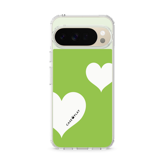 Slim Protection Case［ Two Hearts - Green ］