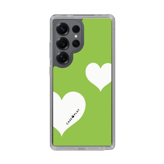 Slim Protection Case［ Two Hearts - Green ］