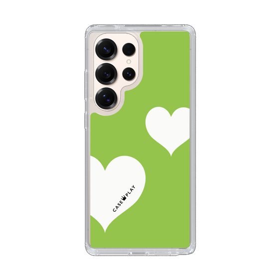 Slim Protection Case［ Two Hearts - Green ］
