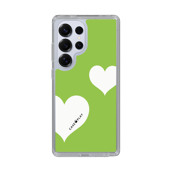 Slim Protection Case［ Two Hearts - Green ］