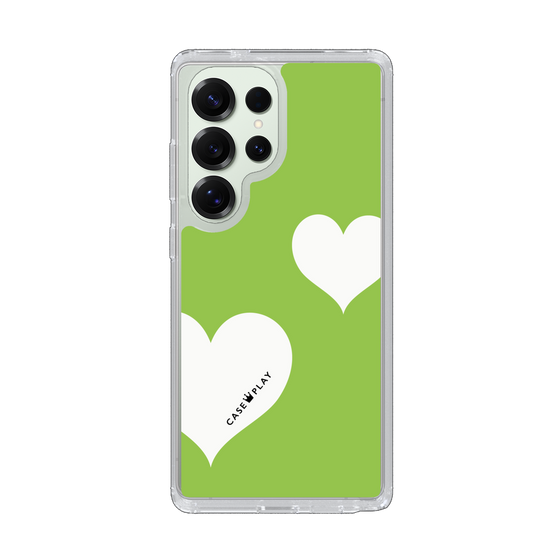 Slim Protection Case［ Two Hearts - Green ］