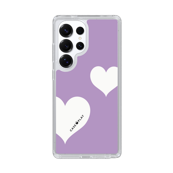 Slim Protection Case［ Two Hearts - Purple ］