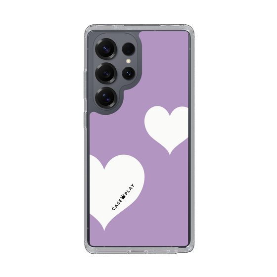 Slim Protection Case［ Two Hearts - Purple ］