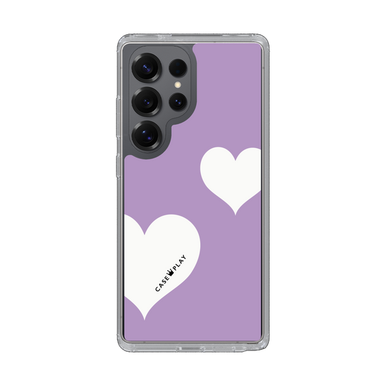 Slim Protection Case［ Two Hearts - Purple ］