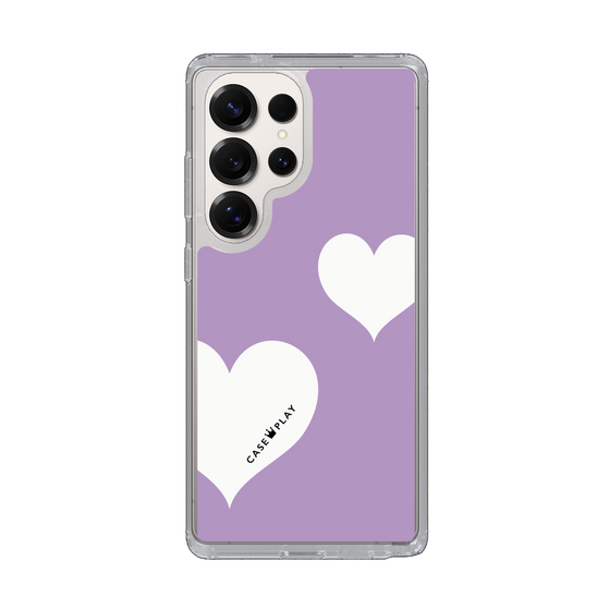 Slim Protection Case［ Two Hearts - Purple ］