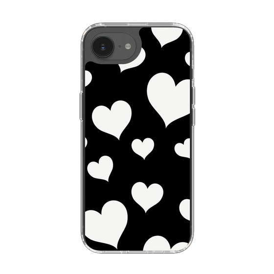 Slim Protection Case［ Dot Hearts - Black ］