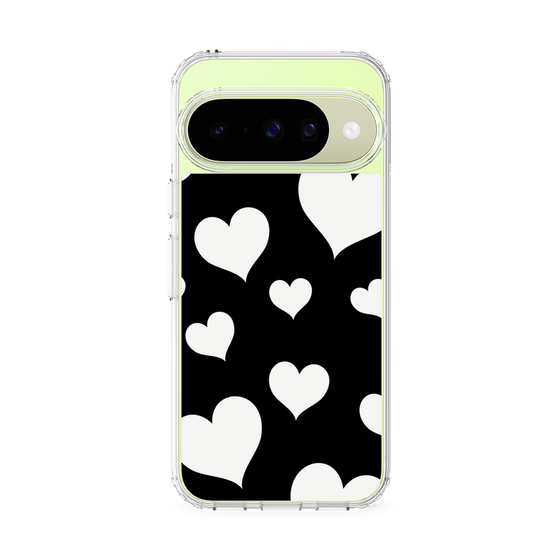 Slim Protection Case［ Dot Hearts - Black ］