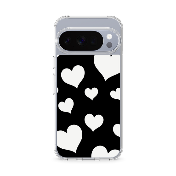 Slim Protection Case［ Dot Hearts - Black ］