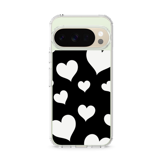 Slim Protection Case［ Dot Hearts - Black ］