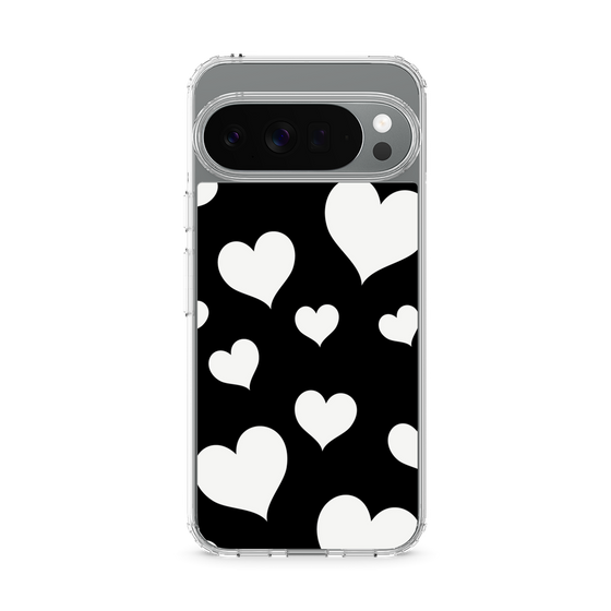 Slim Protection Case［ Dot Hearts - Black ］