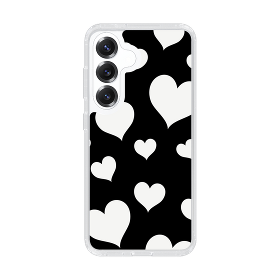 Slim Protection Case［ Dot Hearts - Black ］