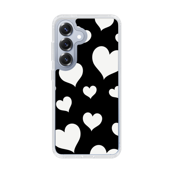 Slim Protection Case［ Dot Hearts - Black ］