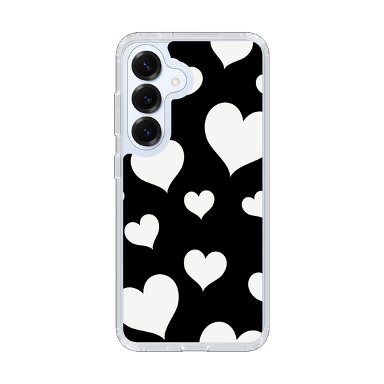Slim Protection Case［ Dot Hearts - Black ］