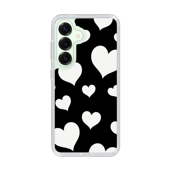 Slim Protection Case［ Dot Hearts - Black ］