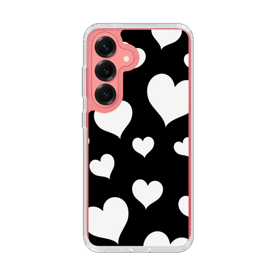 Slim Protection Case［ Dot Hearts - Black ］