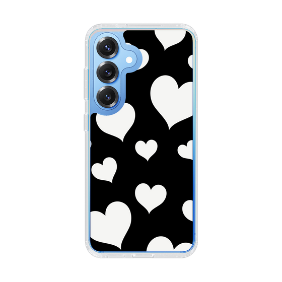 Slim Protection Case［ Dot Hearts - Black ］