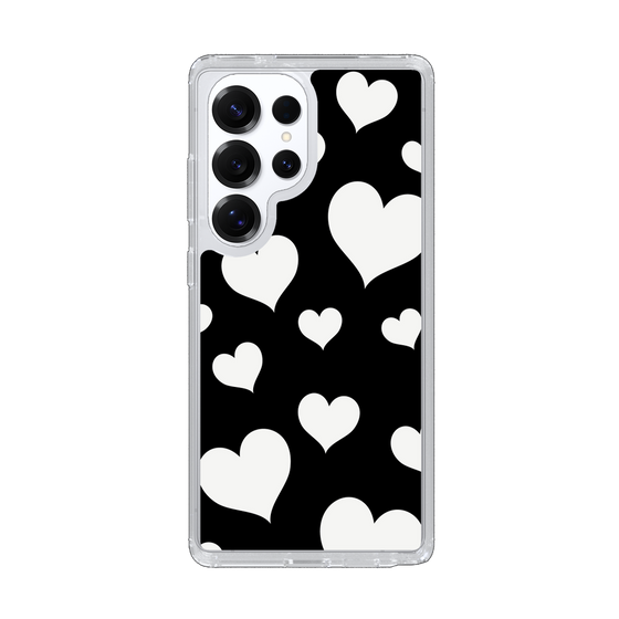 Slim Protection Case［ Dot Hearts - Black ］