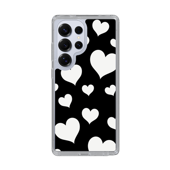 Slim Protection Case［ Dot Hearts - Black ］