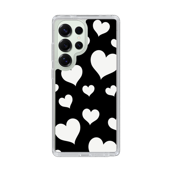 Slim Protection Case［ Dot Hearts - Black ］