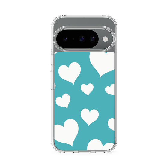 Slim Protection Case［ Dot Hearts - Blue ］