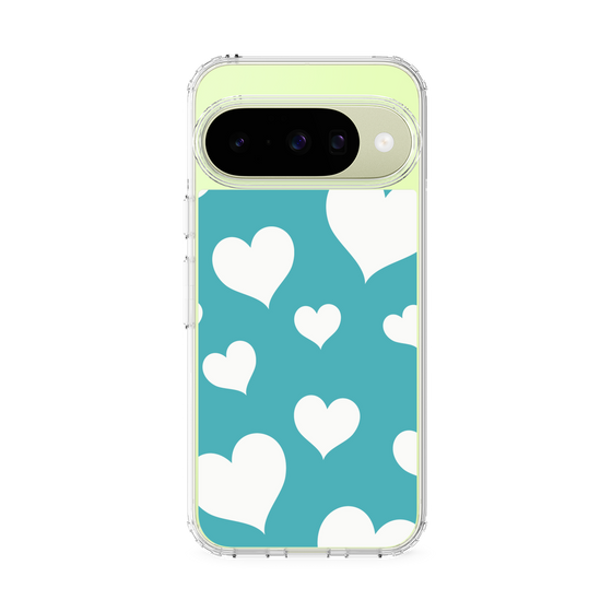 Slim Protection Case［ Dot Hearts - Blue ］