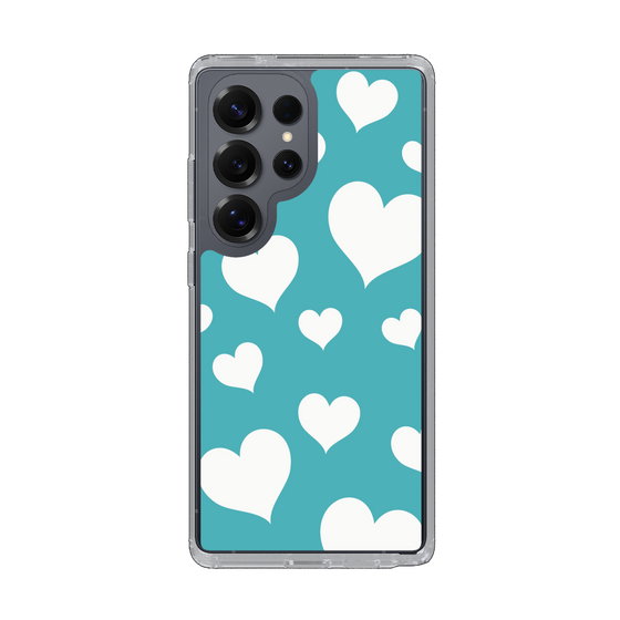 Slim Protection Case［ Dot Hearts - Blue ］