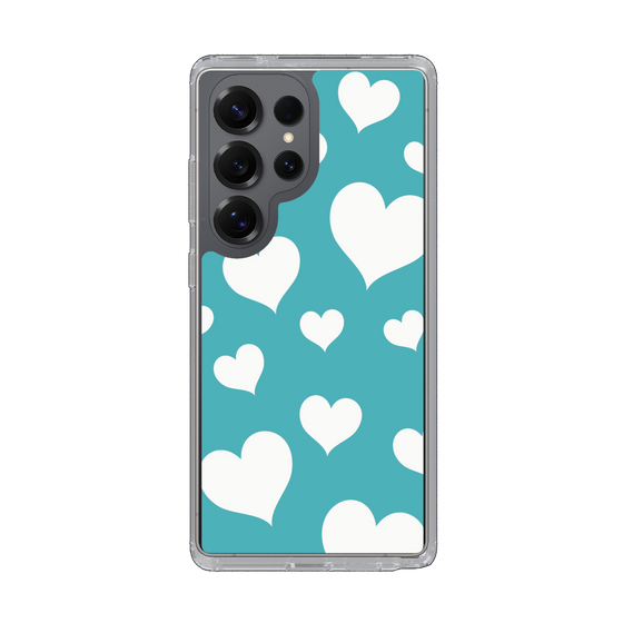 Slim Protection Case［ Dot Hearts - Blue ］