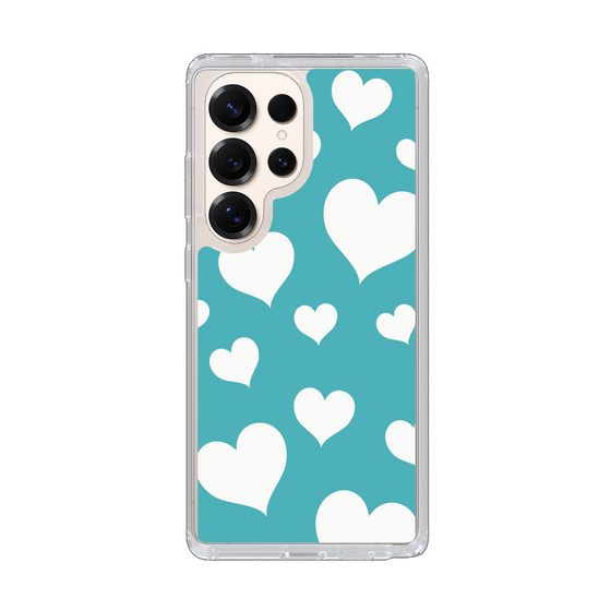 Slim Protection Case［ Dot Hearts - Blue ］