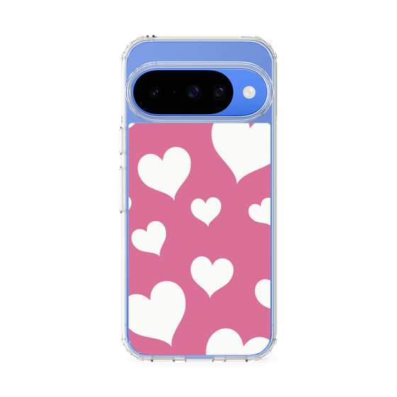 Slim Protection Case［ Dot Hearts - Pink ］