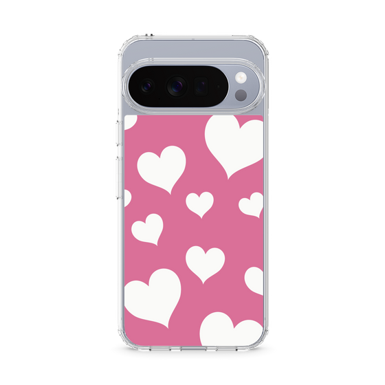 Slim Protection Case［ Dot Hearts - Pink ］
