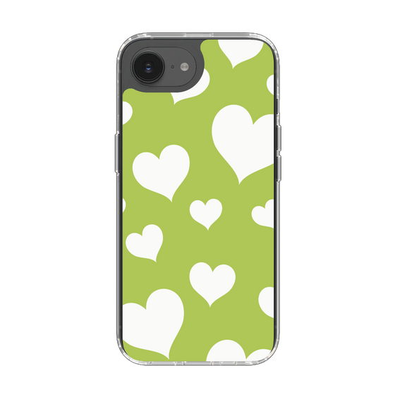 Slim Protection Case［ Dot Hearts - Green ］