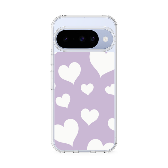 Slim Protection Case［ Dot Hearts - Purple ］