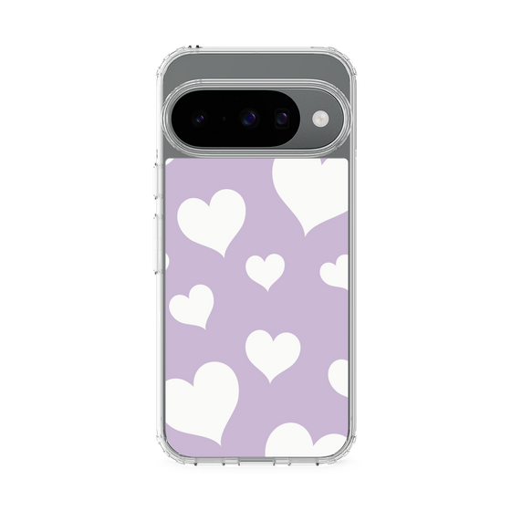 Slim Protection Case［ Dot Hearts - Purple ］