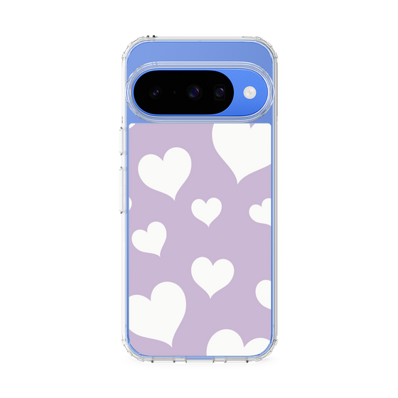 Slim Protection Case［ Dot Hearts - Purple ］