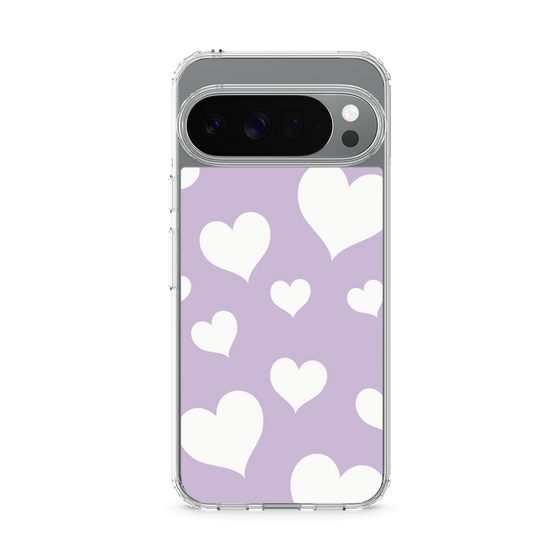 Slim Protection Case［ Dot Hearts - Purple ］
