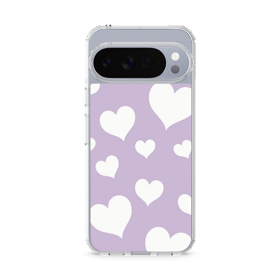 Slim Protection Case［ Dot Hearts - Purple ］